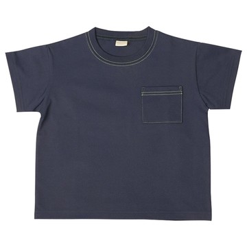 akachan honpo - 短袖經典T恤-吸水速乾-深藍色