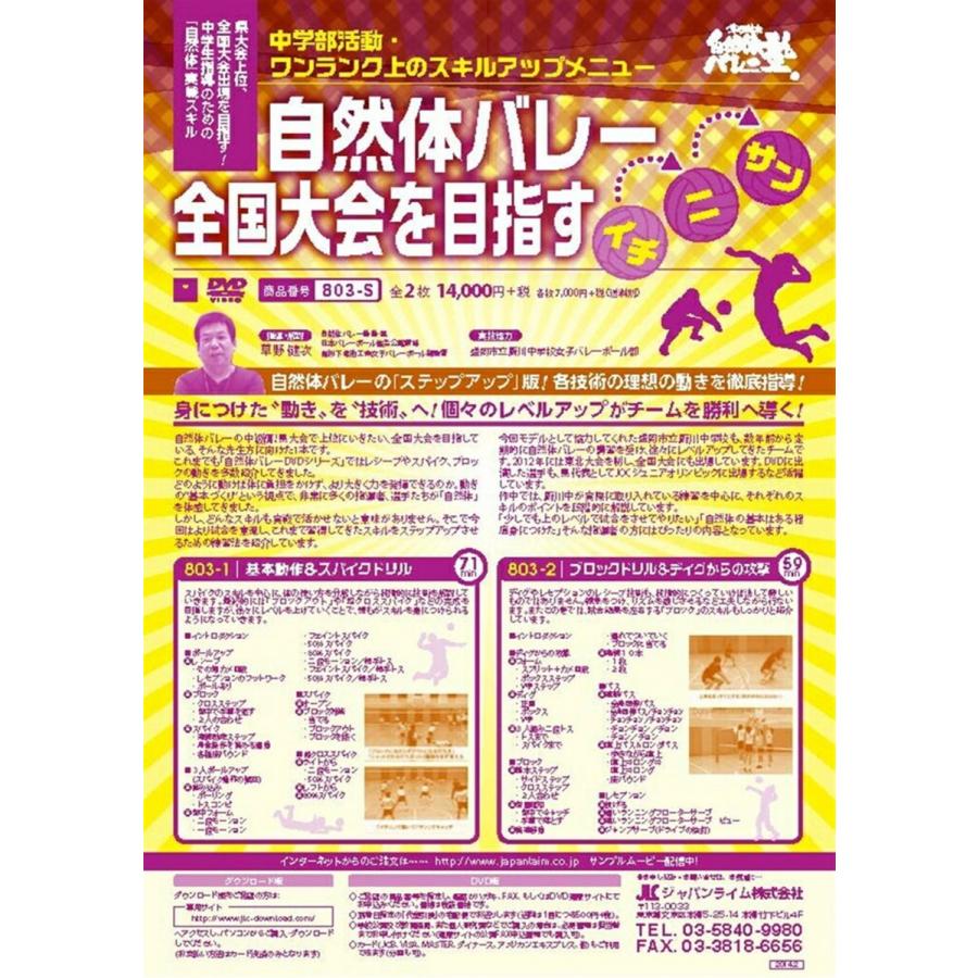 技術に直結する“バレーモーション”～自然体バレー塾～【全3巻