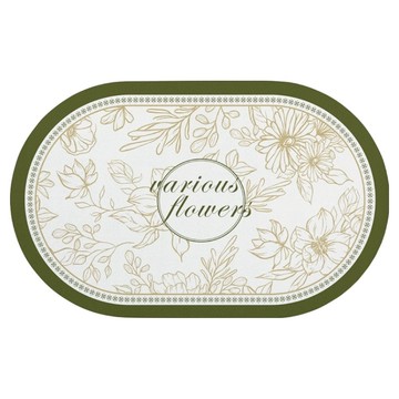 iSFun 軟橡膠絨衛浴吸水防滑地墊  歐風碎花 南法莊園  40 x 60 x 0.4cm