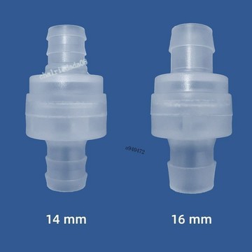 【店長推薦】單向閥 空氣單向閥 防止迴流閥 塑料逆止閥 PP單向閥 14mm 熱銷