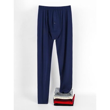 男士秋褲超薄款保暖褲春秋冬莫代爾打底褲襯褲保暖內衣線褲棉毛褲