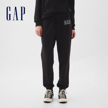 【GAP】Gap Logo 慢跑褲-黑色(463492)