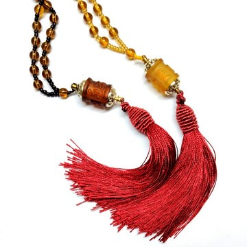 開光琉璃指捻轉經輪六字大明咒六字箴言護身符項鍊後視鏡車掛(附開光證明)