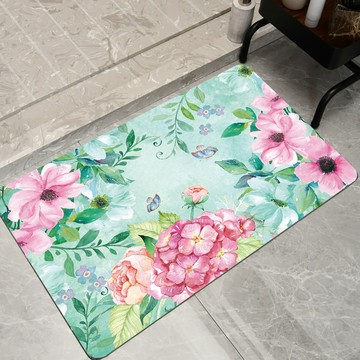 【命運好好玩】春漾花開硅藻土地墊(1入)