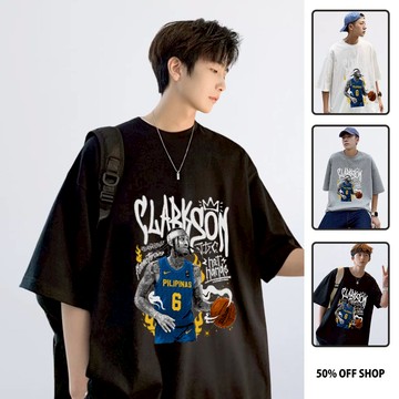 Jordan Clarkson 猶他爵士 NBA 純棉落肩短TEE 男女短袖T 台灣製