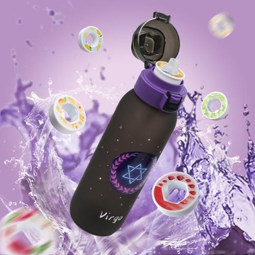 十二星座Tritan創意香味水杯輕奢高級感夏季運動健身廠家直供批發