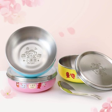 客製化繽紛三色碗 救火消防車【大象】