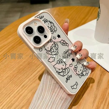 kitty貓磁吸透明手機殼iPhone 17 16 15 14 13 12 11 Pro Max XR 8p i7保護殼