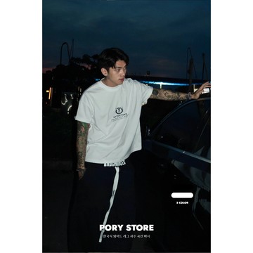 【PORY STORE】獨家！重磅❗️韓系訓練指標圖案短T Boxy 短版上衣 寬短上衣 舒適 挺版 實拍 百搭 短袖