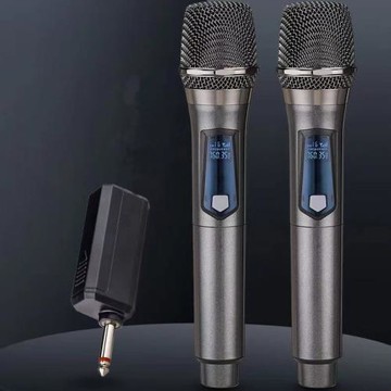 新款 2.4G動圈無線麥克風 V段U段一拖二卡拉OK家用戶外唱歌話筒