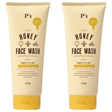P's 蜂蜜保濕洗顏乳 250g 含橄欖油 蜂蜜 蜂王乳提取物  2瓶
