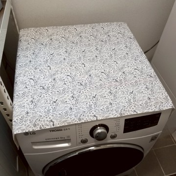 Jhome 多用途止滑防水洗衣機罩  白色 + 灰色  88 x 60cm