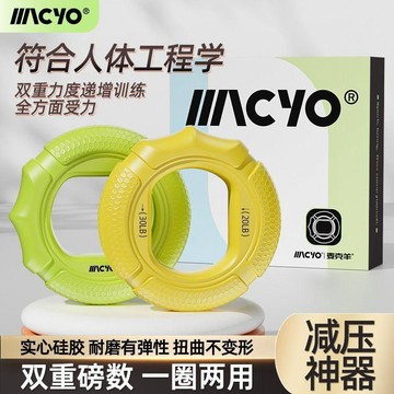 ⚡臺灣出貨⚡MACYO/麥克羊硅膠握力圈手指力量訓練小臂康復握力器辦公手掌學生0515