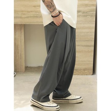 (免運)Gnomes lab25SS【禪意系列】夏季神褲竹纖維垂感薄款透氣純色西褲