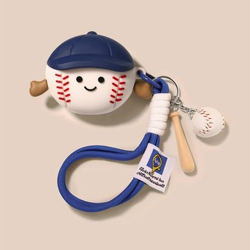 適用蘋果耳機airpods4保護套降噪pro2軟硅膠棒球3代2024新款卡通鑫弘-3C數碼