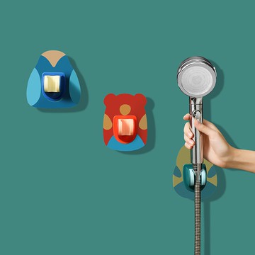 創意花灑支架免打孔萬向可調節 蓮蓬頭底座 浴室噴頭花曬淋浴器底座