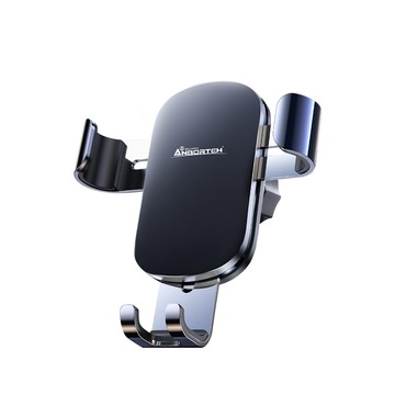 【安伯特】鋁合金重力手機架(搭配-黏貼式支架) 車用手機架 汽車手機架 車載支架