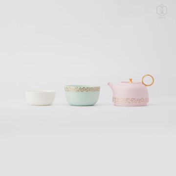 萬仟堂文氣系列隨手禮陶瓷功夫茶具家用輕奢簡約泡茶茶具窗前明月