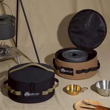 戶外露營餐具多功能收納包 黑色