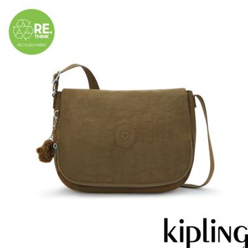 Kipling 卡其綠輕盈側背包-EARTHBEAT M