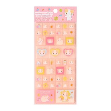 小禮堂 Sanrio 三麗鷗 棉花糖貓 磁磚造型貼紙 (粉生活款)