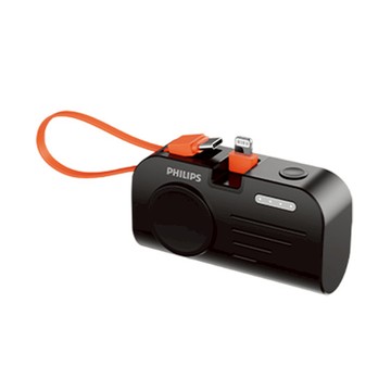 PHILIPS飛利浦 手錶磁吸+多合一行動電源-Lightning DLP2552V 黑色