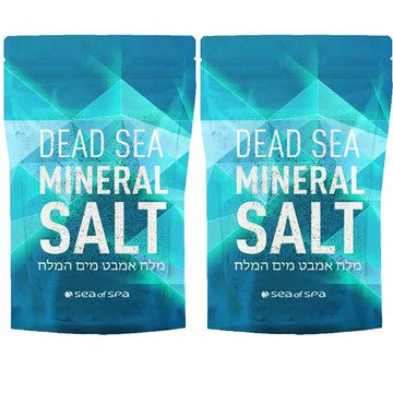 【以色列第一品牌】SEA OF SPA 死海礦物沐浴海鹽(500公克) 超值二入組
