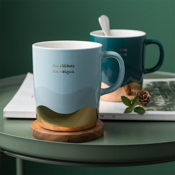 創意個性潮流馬克杯北歐ins簡約復古陶瓷杯子男水杯女家用禮盒