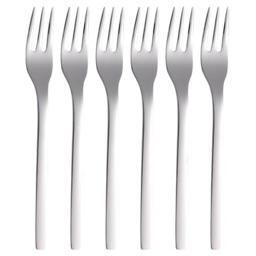 WMF Nuova 甜點叉6件組 可放洗碗機 德國產 長度: 15.7cm  銀色  1組
