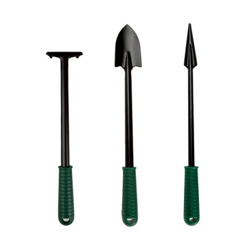 3入迷你園藝工具組(台灣製大鏟+四爪+小鏟) 3組