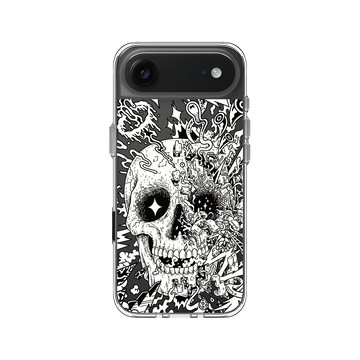 iPhone Air Clear Case（相機按鈕） 透明 - Ted Leonid Melendres - Rebirth Skull 重生的骷髏
