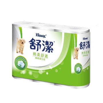 舒潔捲筒衛生紙300抽6粒裝X12袋