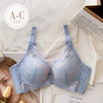 【伊黛爾】菲比波琳 軟鋼圈 集中 吸濕  肩帶可調整 蕾絲內衣 釋壓機能內衣 3排3鉤 女內衣(A-C杯)#6651