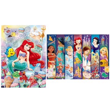迪士尼Disney 公主系列 拼圖(520片)-小美人魚/公主們