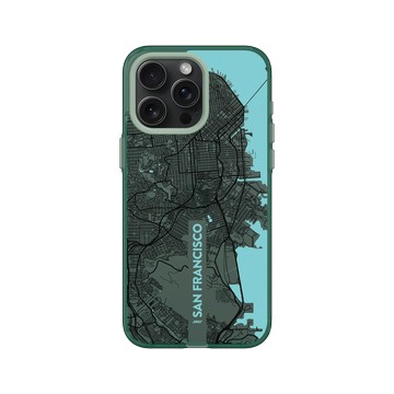 iPhone 15 Pro Max Clear 憂墨綠 - JOCR - San Francisco (Black Logo)