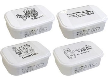 日本製yamadanesta 午餐盒 480ml (四種花色隨機出貨)