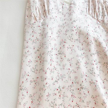 清新碎花~貢緞棉綢吊帶睡裙女夏季薄款純欲ins風露背性感睡衣