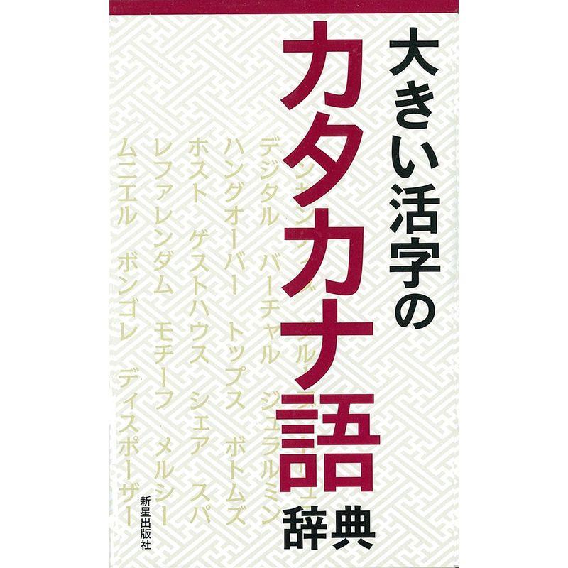 大きい活字のカタカナ語辞典