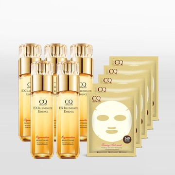 【金卡/玫瑰金卡限定】CQ思珂 璀璨光晶透活膚露(小仙露)*5 送面膜*5(款式隨機)-共10件