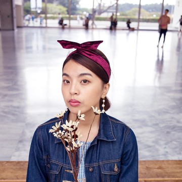 愛神 / 酒紅 / 軟鐵絲 髮帶 髮箍