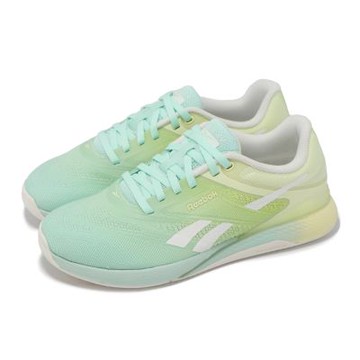 Reebok 訓練鞋 Nano X5 女鞋 黃 水藍 漸層 重訓 健身 穩定 運動鞋 100225452