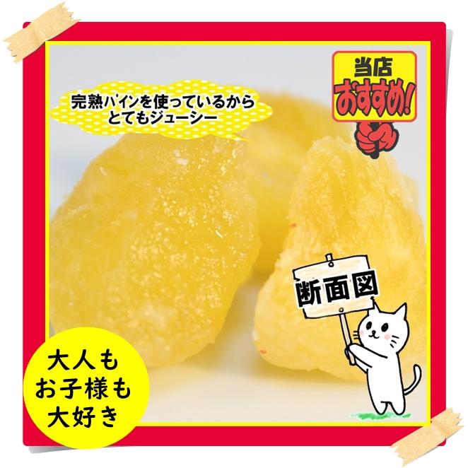 ドライパイン たっぷりサイズ 500g フィリピンの セブ島産 完熟パイン使用 半生タイプ クロネコゆうパケット０便発送