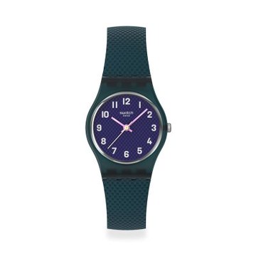 Swatch TEAL WEAVE 經典手錶/女錶/瑞士製造 LL127 (25mm)