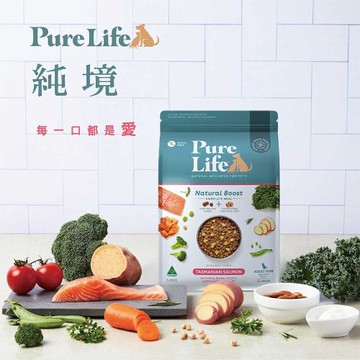 Pure Life 純境 澳洲無穀凍乾狗糧系列-成犬-澳洲鮭魚+凍乾1.8KG