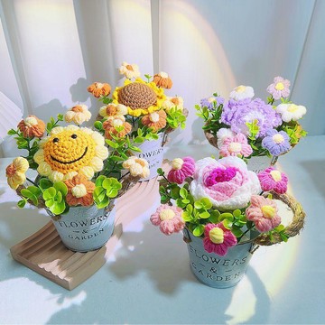 畢業花束 畢業禮物三八女神節婦女節小花束玫瑰康乃馨禮品閨蜜創意向日葵花盆039