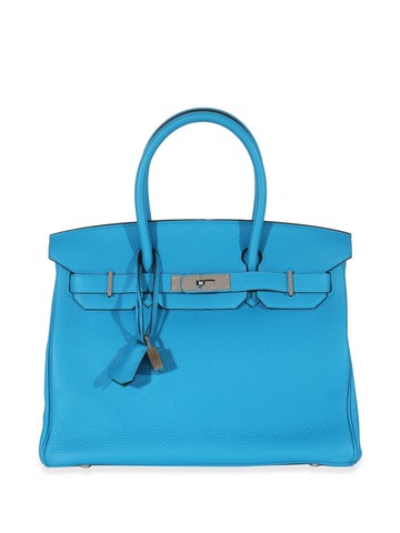 Hermès - pre-owned Birkin 30 handbag - women - Leather - One Size - Blue