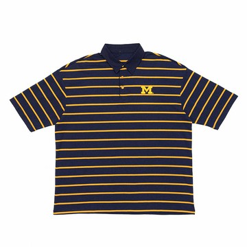 NCAA POLO衫 密西根 藍黃 條紋 7255134080
