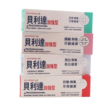 【牙齒寶寶】義大利原裝 貝利達Biorepair Plus 加強型牙膏 75ml  全效/抗敏/亮白/護齦 可選