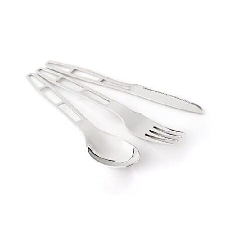 GSI Outdoors Glacier Stainless pc. Cutlery Set for Camping, Backpacking and Travel