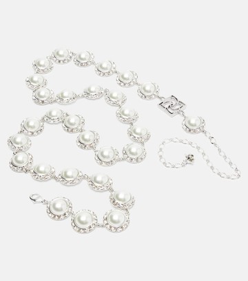 Magda Butrym Crystal-embellished faux pearl belt
